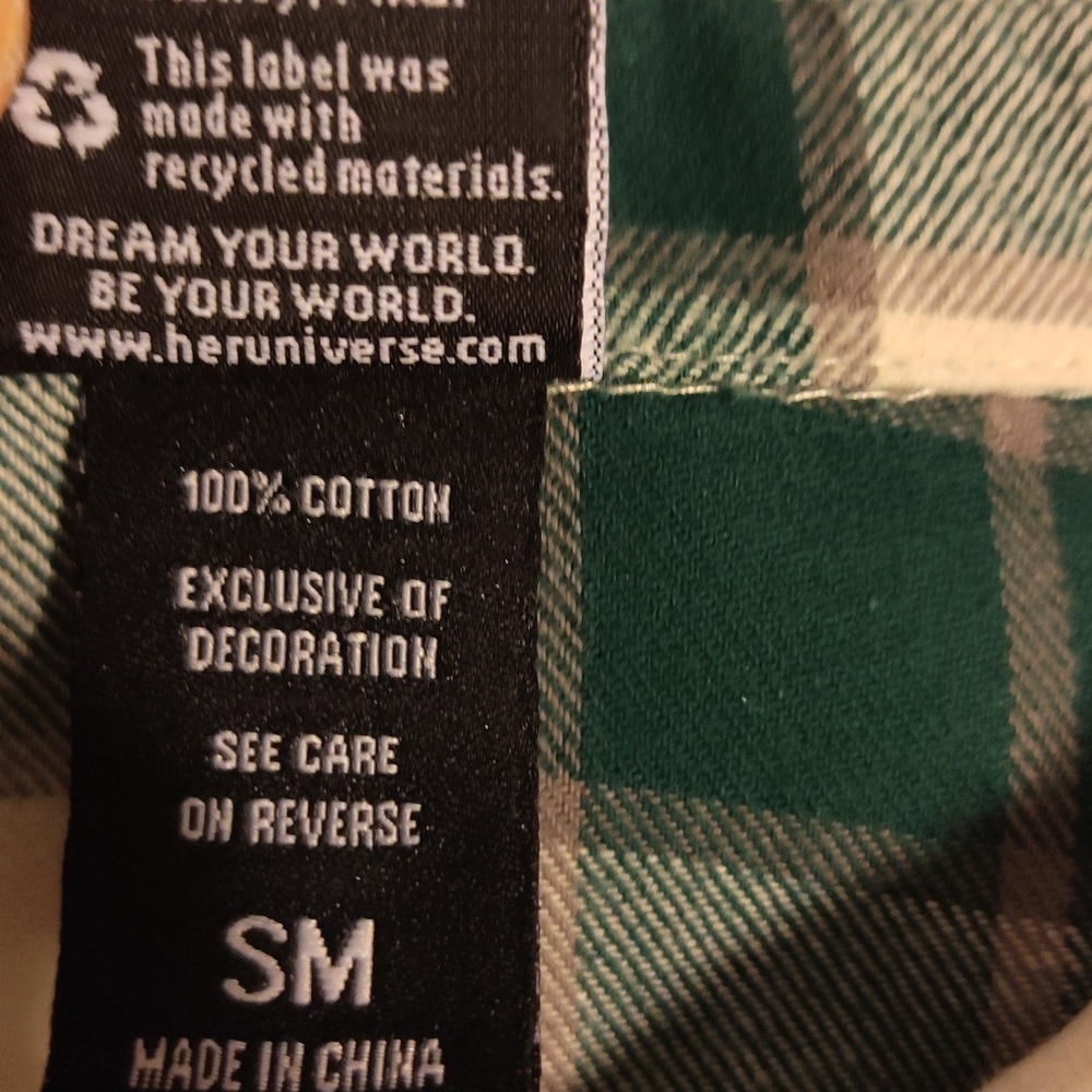 Boxlunch Her Universe Brave Merida & DunBroch Brothers Overshirt Small Flannel - Picture 5 of 9